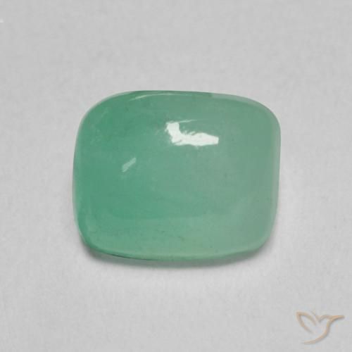 0.79ct Natural Verde claro Esmeralda, Almofada, Translúcido