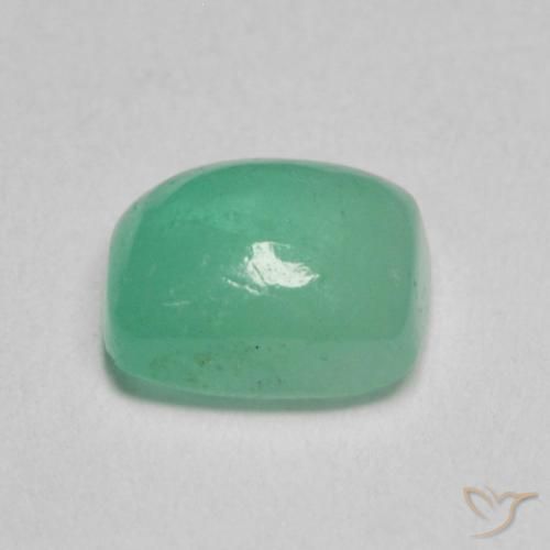 Esmeralda Verde claro Natural 0.79ct, Almofada, Translúcido