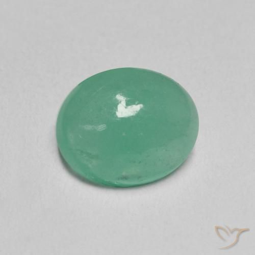 Esmeralda verde pistache Natural 1.08ct, oval, Translúcido