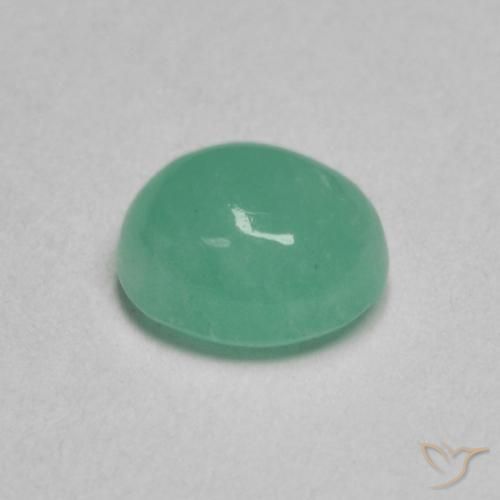 Esmeralda verde natural 0,64ct, corte oval, translúcido