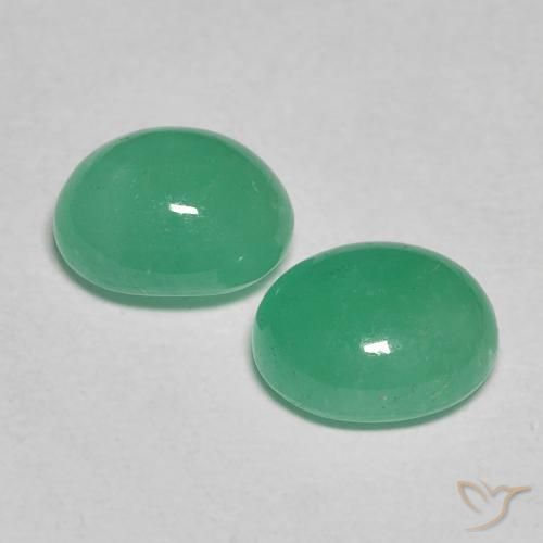 Pedras preciosas de Esmeralda Luz verde natural de 1.49 ct, oval, Translúcido