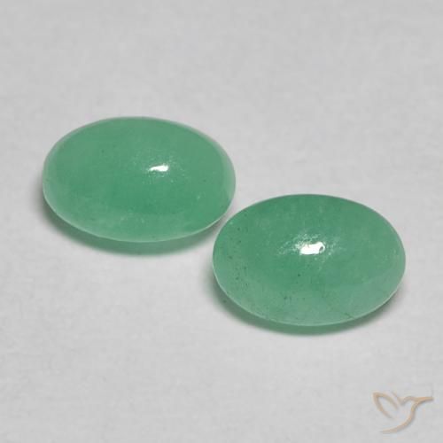 0.61ctw Natural Verde Menta Intenso Esmeralda, oval, Translúcido