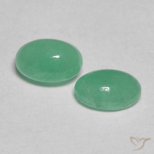 Pedras preciosas de Esmeralda Verde Menta Intenso natural de 0.61 ct, oval, Translúcido