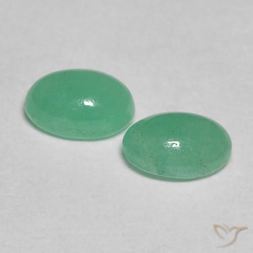 Pedras preciosas de Esmeralda Verde Menta Intenso natural de 0.61 ct, oval, Translúcido