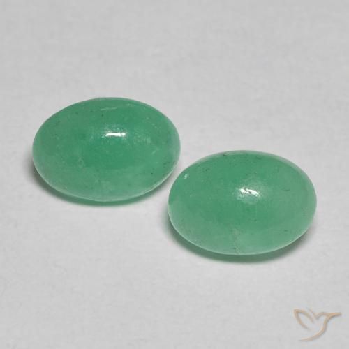 Pedras preciosas de Esmeralda Verde claro médio natural de 0.95 ct, oval, Translúcido