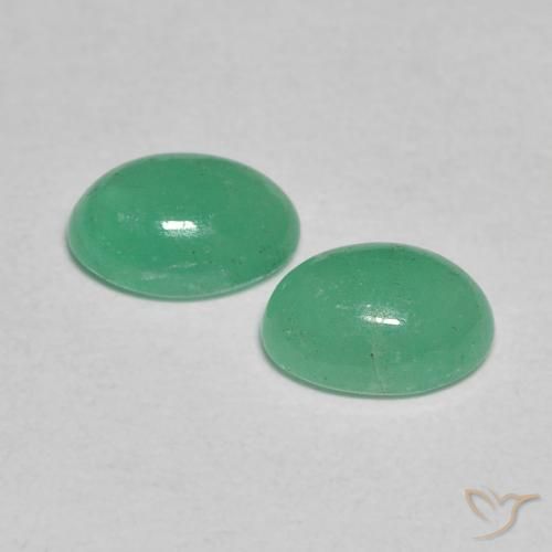 Pedras preciosas de Esmeralda Verde claro médio natural de 0.95 ct, oval, Translúcido