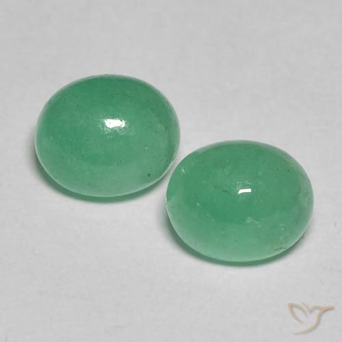 1.58ctw Natural Verde claro médio Esmeralda, oval, Translúcido