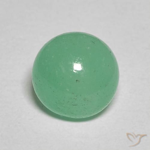 1.30ct Natural Menta verde Esmeralda, Redondo, Translúcido