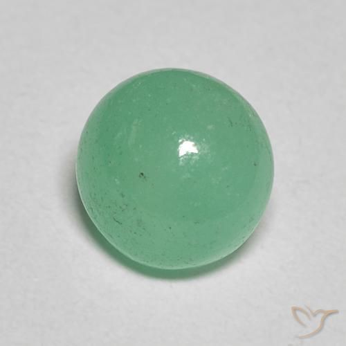 Esmeralda Menta verde Natural 1.30ct, Redondo, Translúcido