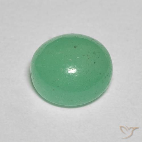 Esmeralda Menta verde Natural 1.30ct, Redondo, Translúcido