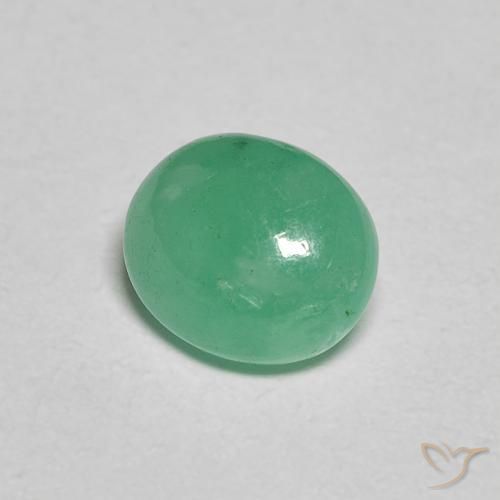 Esmeralda Manjericão Verde Claro Natural 1.11ct, oval, Translúcido
