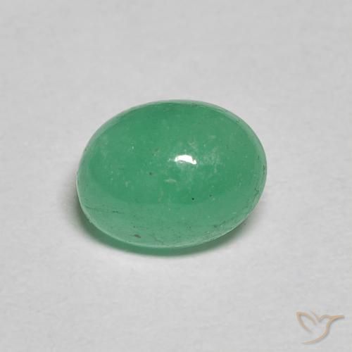 1.08ct Natural trevo verde Esmeralda, oval, Translúcido