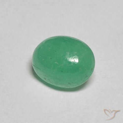 Esmeralda trevo verde Natural 1.08ct, oval, Translúcido