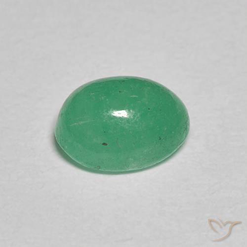 Esmeralda trevo verde Natural 1.08ct, oval, Translúcido