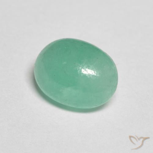 Esmeralda Verde Menta Intenso Natural 1.02ct, oval, Translúcido