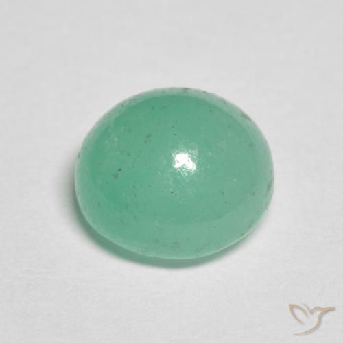 Esmeralda Samambaia verde Natural 1.81ct, Redondo, Translúcido