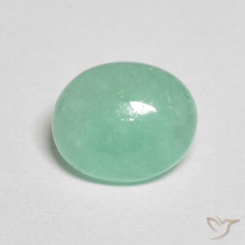 1.05ct Natural Samambaia verde Esmeralda, oval, Translúcido