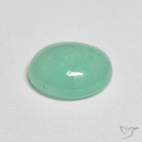 Esmeralda Samambaia verde Natural 1.05ct, oval, Translúcido
