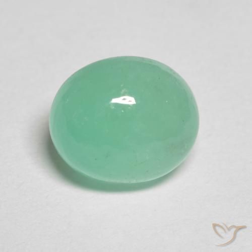 Esmeralda Samambaia verde Natural 1.40ct, oval, Translúcido