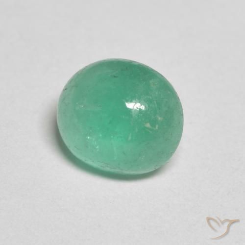 Esmeralda Samambaia verde Natural 1.07ct, oval, Translúcido