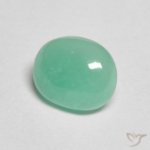 Esmeralda Verde Menta Intenso Natural 1.12ct, oval, Translúcido