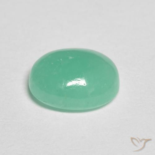 Esmeralda Verde Menta Intenso Natural 1.12ct, oval, Translúcido