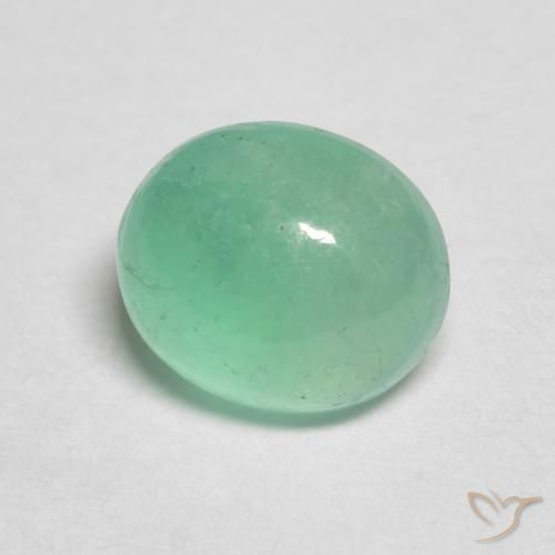 Esmeralda verde pistache Natural 0.88ct, oval, Translúcido