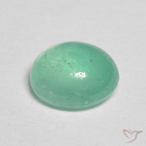 Esmeralda verde pistache Natural 0.88ct, oval, Translúcido