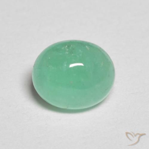0.61ct Natural verde pistache Esmeralda, oval, Translúcido