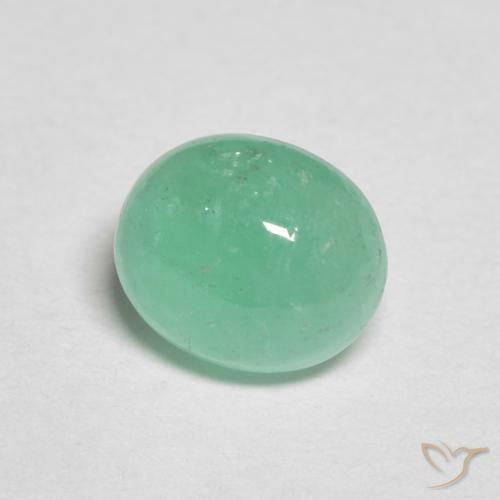 Esmeralda verde pistache Natural 0.61ct, oval, Translúcido