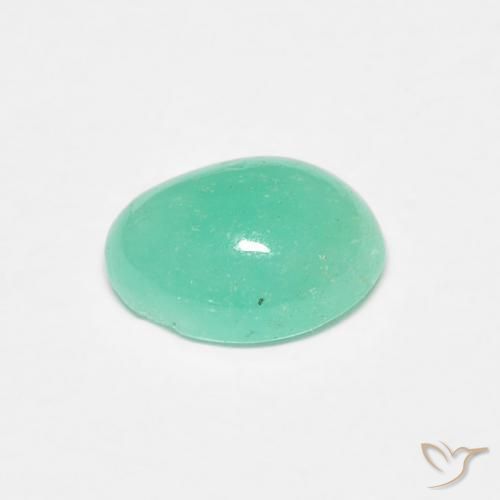 Esmeralda Luz verde Natural 0.75ct, oval, Translúcido