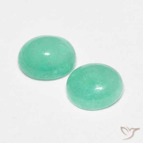 Pedras preciosas de Esmeralda Luz verde natural de 1.49 ct, oval, Translúcido