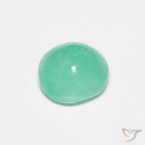 Esmeralda Luz verde Natural 0.95ct, Redondo, Translúcido