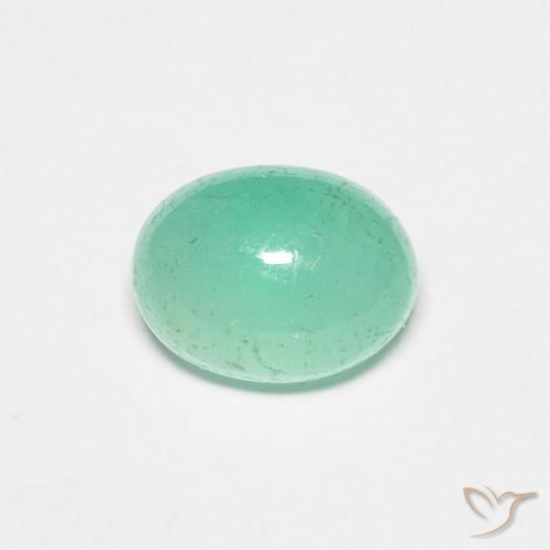 0.91ct Natural Luz verde Esmeralda, oval, Translúcido