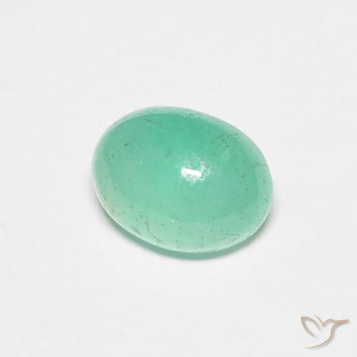 Esmeralda Luz verde Natural 0.91ct, oval, Translúcido