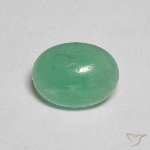 0.75ct Natural Verde médio Esmeralda, oval, Translúcido