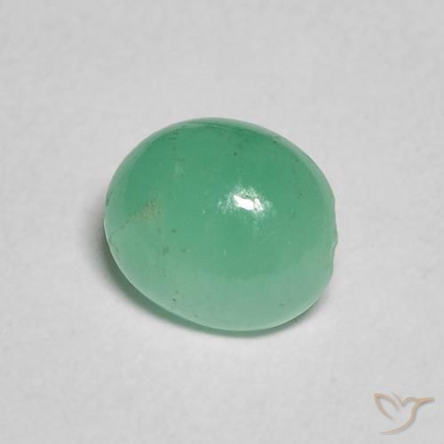 Esmeralda Verde Menta Intenso Natural 0.91ct, oval, Translúcido