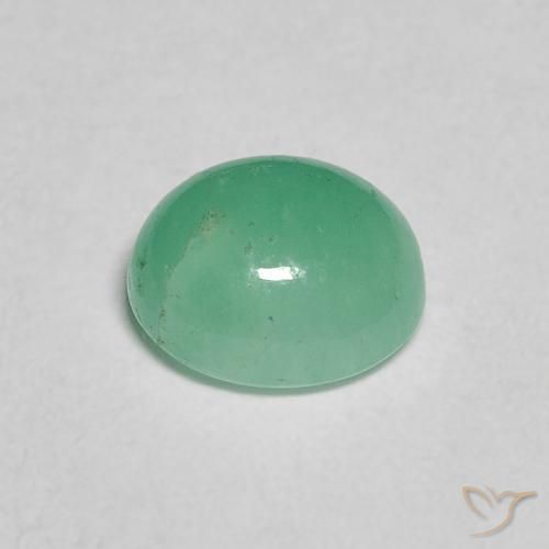 Esmeralda Verde Menta Intenso Natural 0.91ct, oval, Translúcido