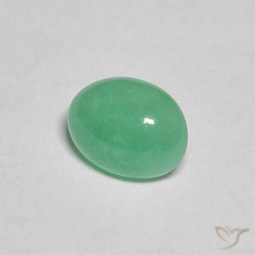 Esmeralda Menta verde Natural 0.91ct, oval, Translúcido