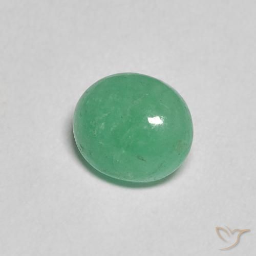 Esmeralda Menta verde Natural 0.95ct, oval, Translúcido
