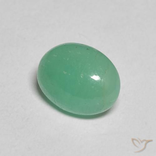 Esmeralda Samambaia verde Natural 1.75ct, oval, Translúcido