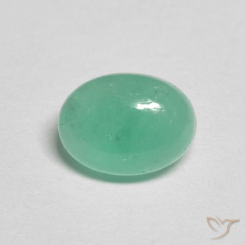 1.20ct Natural Verde claro Esmeralda, oval, Translúcido