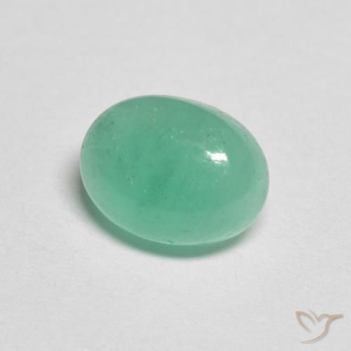 Esmeralda Verde claro Natural 1.20ct, oval, Translúcido