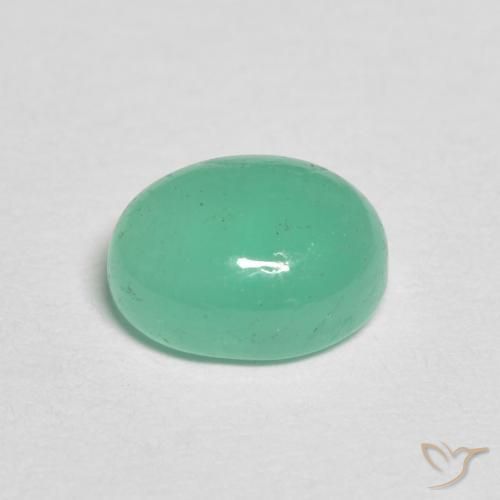 Esmeralda Verde claro Natural 1.20ct, oval, Translúcido