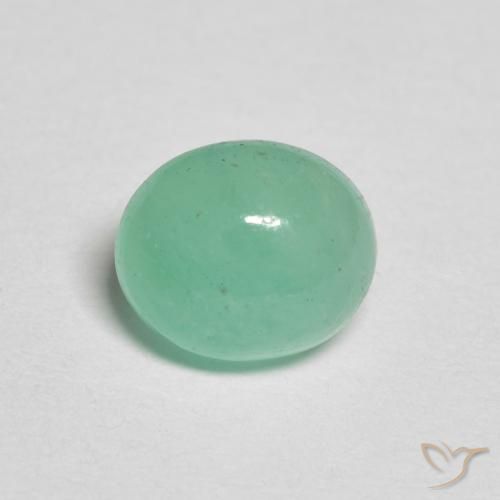 1.13ct Natural Verde claro Esmeralda, oval, Translúcido