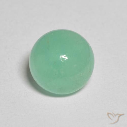 1.18ct Natural Verde claro Esmeralda, Redondo, Translúcido