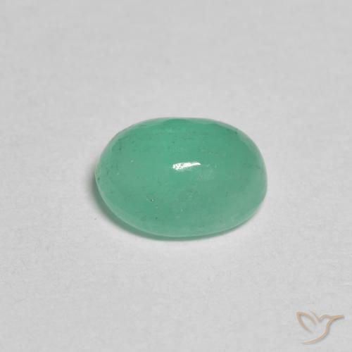 Esmeralda verde pistache Natural 0.77ct, oval, Translúcido