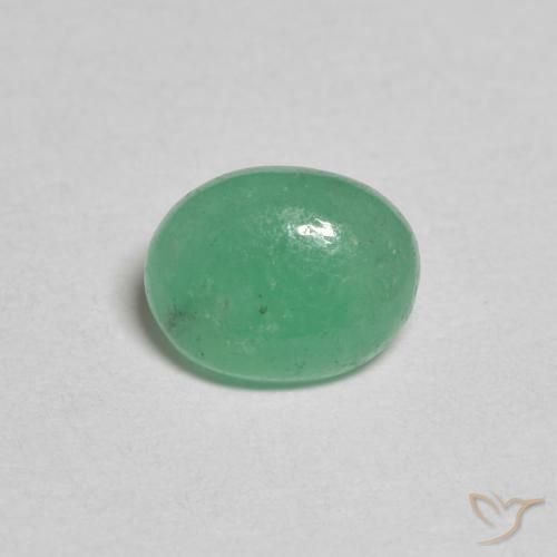 0.62ct Natural Luz verde Esmeralda, oval, Translúcido