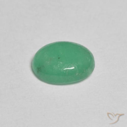 Esmeralda Luz verde Natural 0.62ct, oval, Translúcido