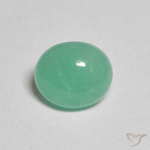 0.95ct Natural Verde claro Esmeralda, oval, Translúcido